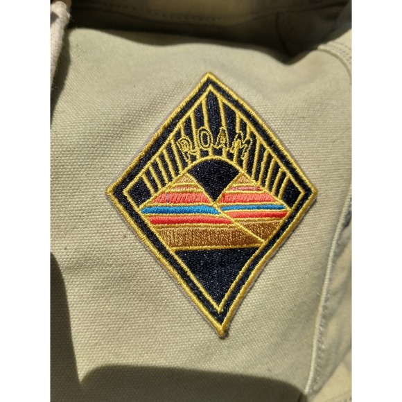 NWT Free People Canvas Patch Backpack Khaki Casual Travel Adventure Boho - Picture 7 of 16